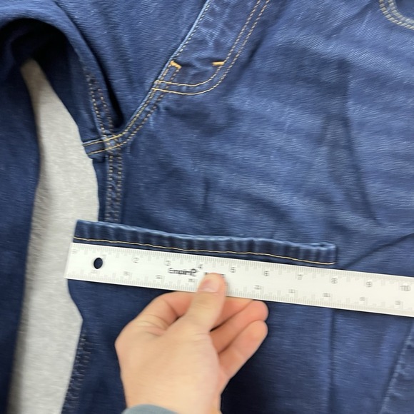 Levis 505 Jeans Mens 36x34 Blue Denim Straight Fit Dark Wash Cotton Pants EUC - Picture 11 of 12